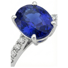 Afbeelding in Gallery-weergave laden, echte round diamant 4.50karaat ring op wit
