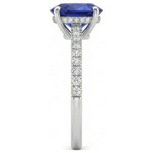 Afbeelding in Gallery-weergave laden, echte round diamant 4.50karaat ring band detail
