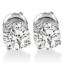 Afbeelding in Gallery-weergave laden, Vrouwen gouden sieraden ronde diamanten Stud Earring 4 ct. - harrychadent.nl
