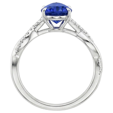 Afbeelding in Gallery-weergave laden, echte round diamant 5karaat ring close-up detail
