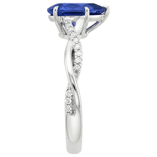 Afbeelding in Gallery-weergave laden, echte round diamant 5karaat ring op wit

