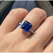 Afbeelding in Gallery-weergave laden, echte round diamant 4.75karaat ring met diamantaccenten
