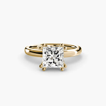 Afbeelding in Gallery-weergave laden, Edelsteen ring in Gold – zijaanzicht
