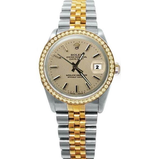 Wandtapijt Stick Dial Rolex Date Just Watch Armband Tweekleurig SNELLE INSTELLING