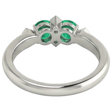 Afbeelding in Gallery-weergave laden, Elegant Edelsteen Ring 1 karaat – achteraanzicht
