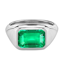 Afbeelding in Gallery-weergave laden, Smaragd Edelsteen Ring – hoofdaanzicht
