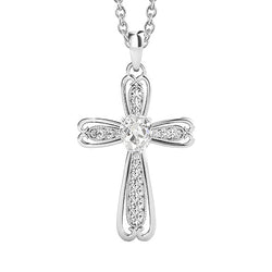 Authentiek Kruis Diamant Druppel Hanger 2 karaat