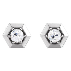 Fijne Diamant Oorstekers 1 karaat G/VS1 – 14K Witgoud
