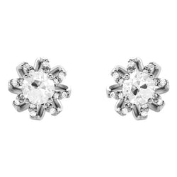 Diamant Oorhangers – 14K Witgoud 1 karaat