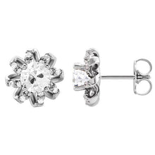 Afbeelding in Gallery-weergave laden, Diamant Oorhangers – vooraanzicht
