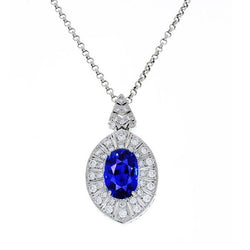 Designer Sieraadsteen Hanger – Royal Blue Saffier 1 karaat door