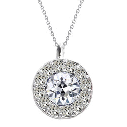 Halo 14K Witgoud – Diamant Old Mine Slijpvorm 3 karaat