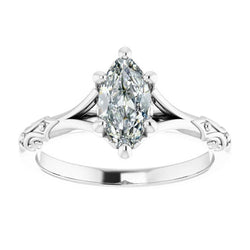 Op maat gemaakt Briljant Solitaire Verlovingsring 1 karaat – 14