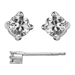 Elegant Fijne Diamant Oorhangers 3,50 karaat – 14K Witgoud door
