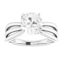 Afbeelding in Gallery-weergave laden, Solitaire Ring 14 Karaat Witgoud met Briljant – vooraanzicht

