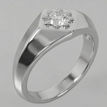 Afbeelding in Gallery-weergave laden, Wit Goud Heren Ring Echte Diamant
