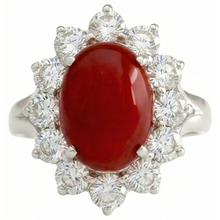 Afbeelding in Gallery-weergave laden, echte round diamant 16.50karaat ring zijaanzicht
