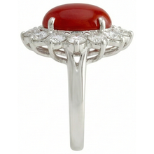 Afbeelding in Gallery-weergave laden, echte round diamant 16.50karaat ring op wit
