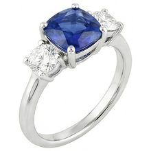 Afbeelding in Gallery-weergave laden, echte round diamant 2.50karaat ring vooraanzicht
