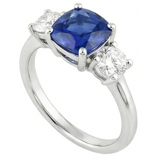 Afbeelding in Gallery-weergave laden, echte round diamant 2.50karaat ring close-up detail

