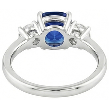 Afbeelding in Gallery-weergave laden, echte round diamant 2.50karaat ring profielweergave
