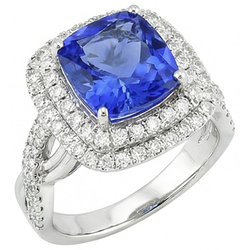 Echte Saffier Ring 4.50 Karaat