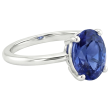 Afbeelding in Gallery-weergave laden, echte oval diamant 2karaat ring bovenaanzicht
