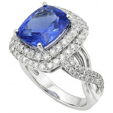 Afbeelding in Gallery-weergave laden, echte round saffier 4.50karaat ring close-up detail
