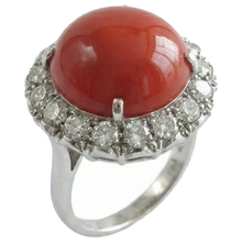 Afbeelding in Gallery-weergave laden, echte round diamant 14.50karaat ring bovenaanzicht
