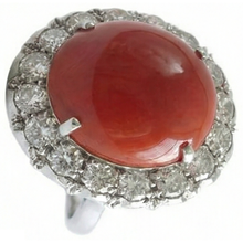 Afbeelding in Gallery-weergave laden, echte round diamant 14.50karaat ring profielweergave

