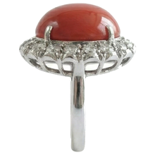 Afbeelding in Gallery-weergave laden, echte round diamant 14.50karaat ring op wit
