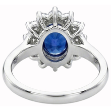Afbeelding in Gallery-weergave laden, echte round diamant 3.20karaat ring profielweergave
