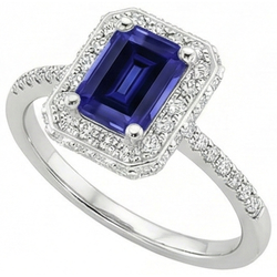 Echte Saffier Ring 4.25 Karaat