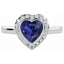 Afbeelding in Gallery-weergave laden, echte round diamant 4karaat ring close-up detail
