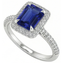 Afbeelding in Gallery-weergave laden, echte round diamant 4.50karaat ring close-up detail
