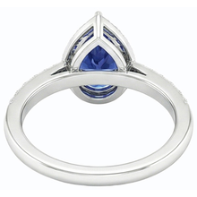 Afbeelding in Gallery-weergave laden, echte round diamant 3karaat ring zijaanzicht
