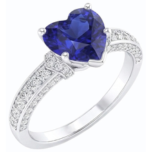 Afbeelding in Gallery-weergave laden, echte round diamant 3.50karaat ring zijaanzicht
