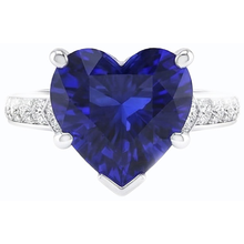 Afbeelding in Gallery-weergave laden, echte round diamant 3.50karaat ring bovenaanzicht
