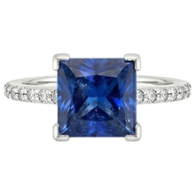 Afbeelding in Gallery-weergave laden, echte round diamant 4karaat ring close-up detail
