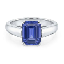 Afbeelding in Gallery-weergave laden, echte emerald saffier 1.50karaat ring close-up detail
