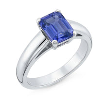 Afbeelding in Gallery-weergave laden, echte emerald saffier 1.50karaat ring profielweergave
