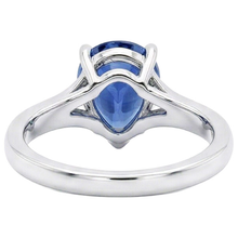 Afbeelding in Gallery-weergave laden, echte pear diamant 3karaat ring bovenaanzicht
