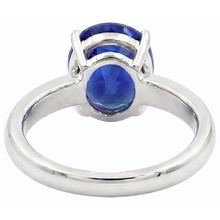 Afbeelding in Gallery-weergave laden, Witgouden Solitaire ovale Ceylon Sapphire Ring 1,50 karaat
