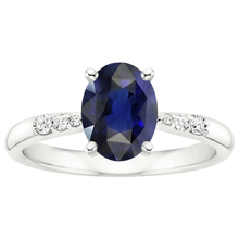 Afbeelding in Gallery-weergave laden, echte round diamant 3.50karaat ring profielweergave
