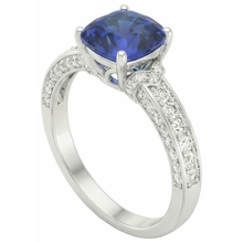 Afbeelding in Gallery-weergave laden, echte round diamant 3.50karaat ring bovenaanzicht
