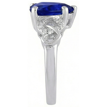Afbeelding in Gallery-weergave laden, echte round diamant 3.50karaat ring bovenaanzicht
