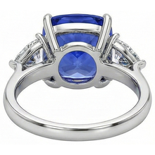 Afbeelding in Gallery-weergave laden, echte saffier 3karaat ring op wit
