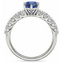 Afbeelding in Gallery-weergave laden, echte round diamant 2karaat ring op wit
