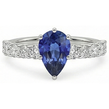 Afbeelding in Gallery-weergave laden, echte round diamant 2karaat ring close-up detail
