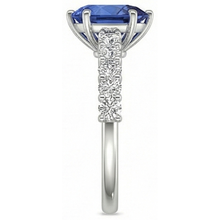 Afbeelding in Gallery-weergave laden, echte round diamant 2karaat ring profielweergave
